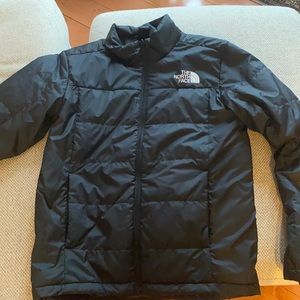 Black North Face puffer jacket